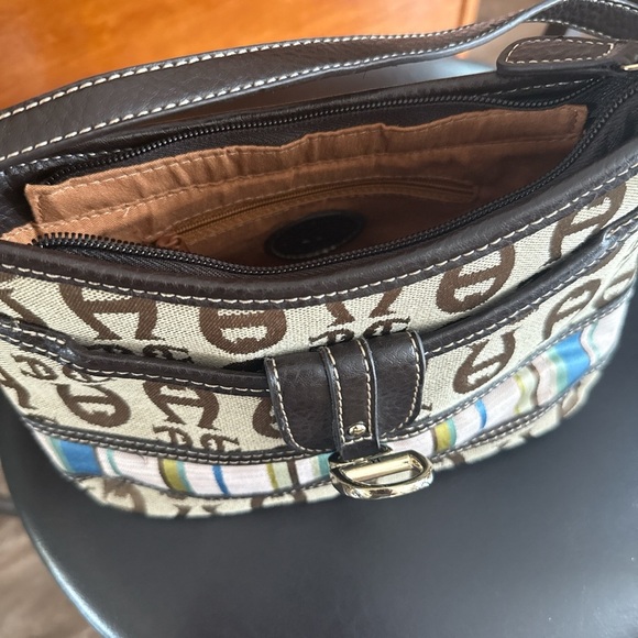 Stylish Brown and Blue Patterned Women's Bag - Picture 5 of 5